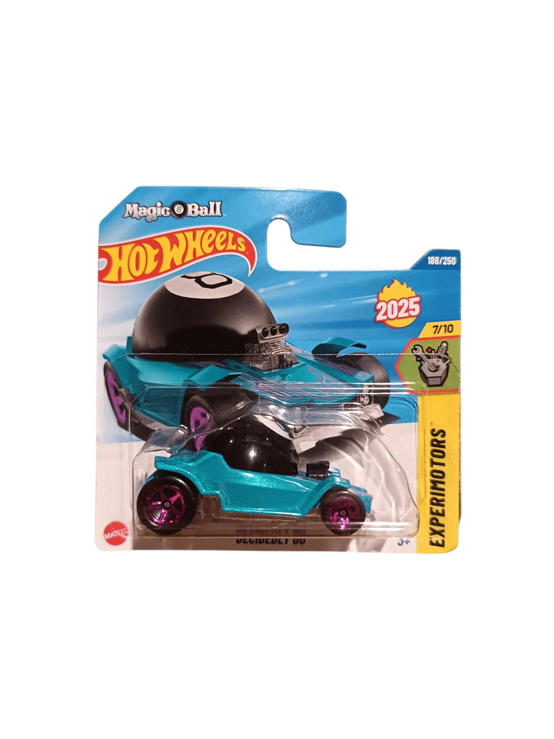 Hot Wheels Experimotors Decidedly Go 7/10 Magic 8 Ball 2025 Toy Car Hot Wheels