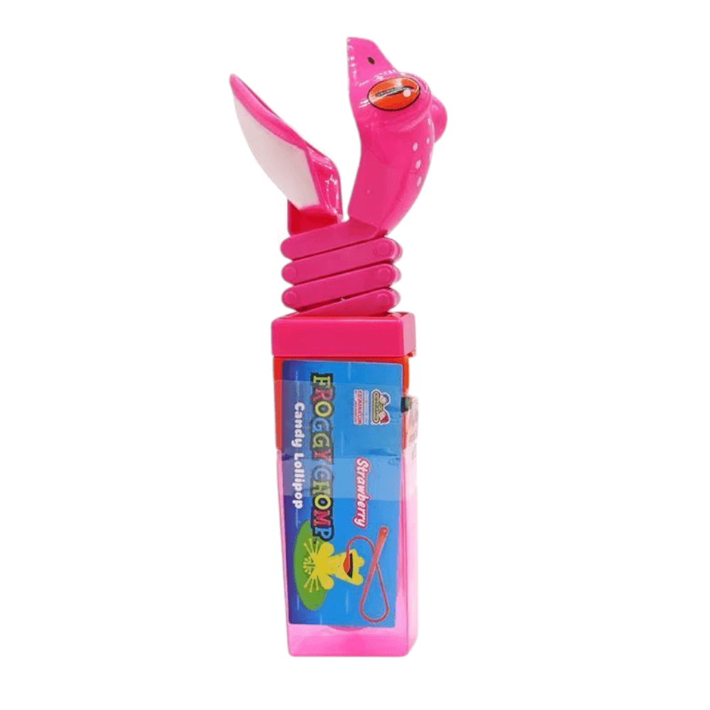Froggy Chomp Pink Candy Lollipop 17g Kidsmania