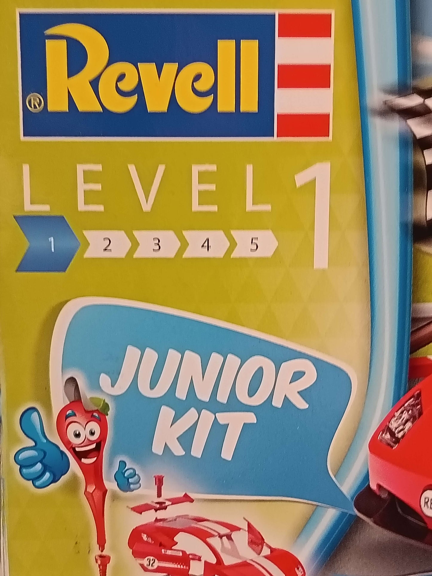 Revell Level 1 Junior Kit - Red Racing Sports Car D.I.Y Playset Revell