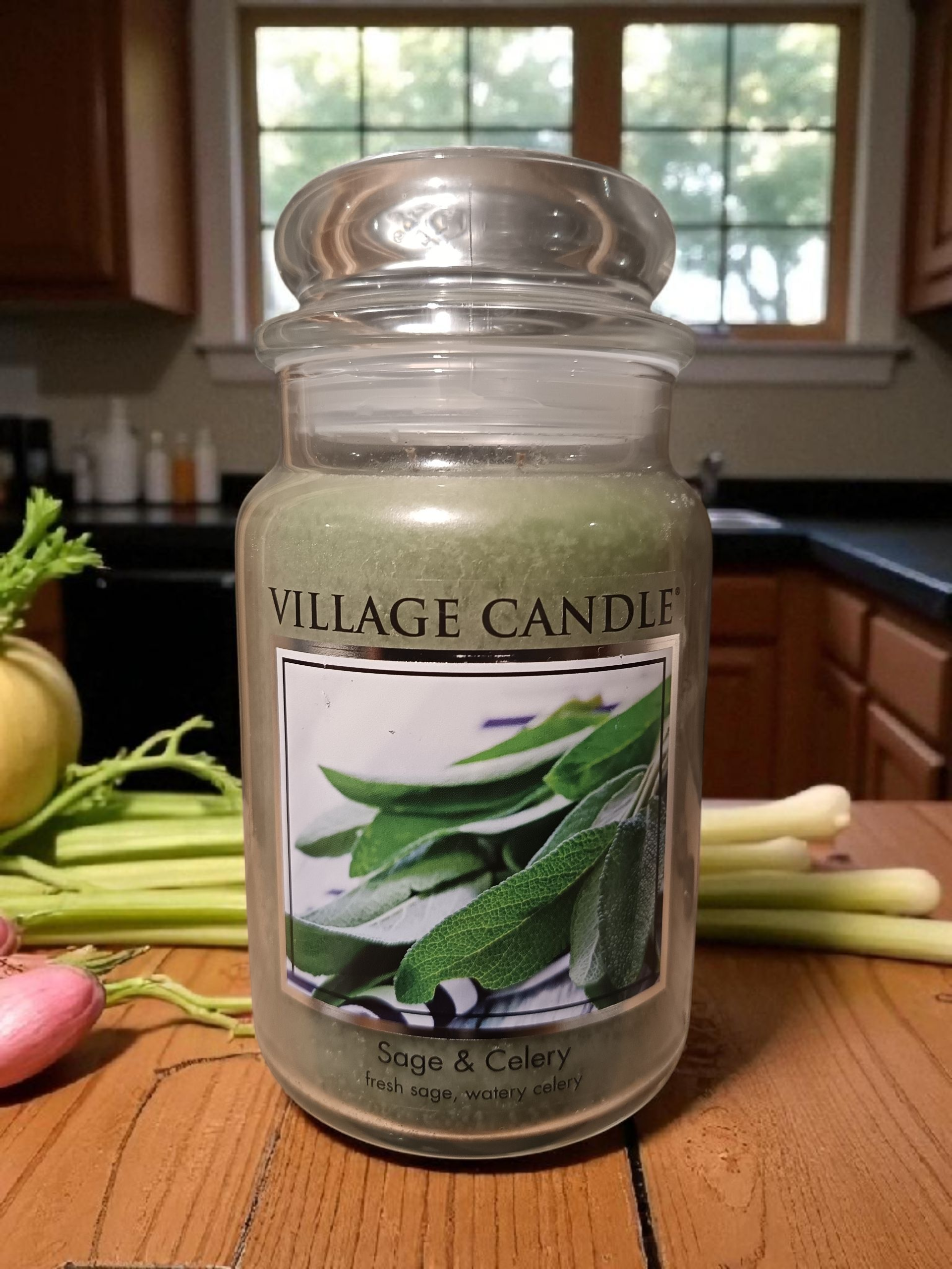 Village Candle Sage & Celery Large Jar Scented Candle Village Candle
