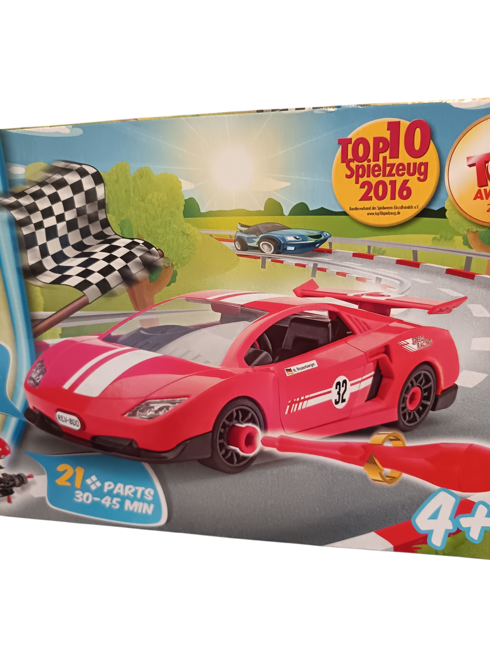 Revell Level 1 Junior Kit - Red Racing Sports Car D.I.Y Playset Revell