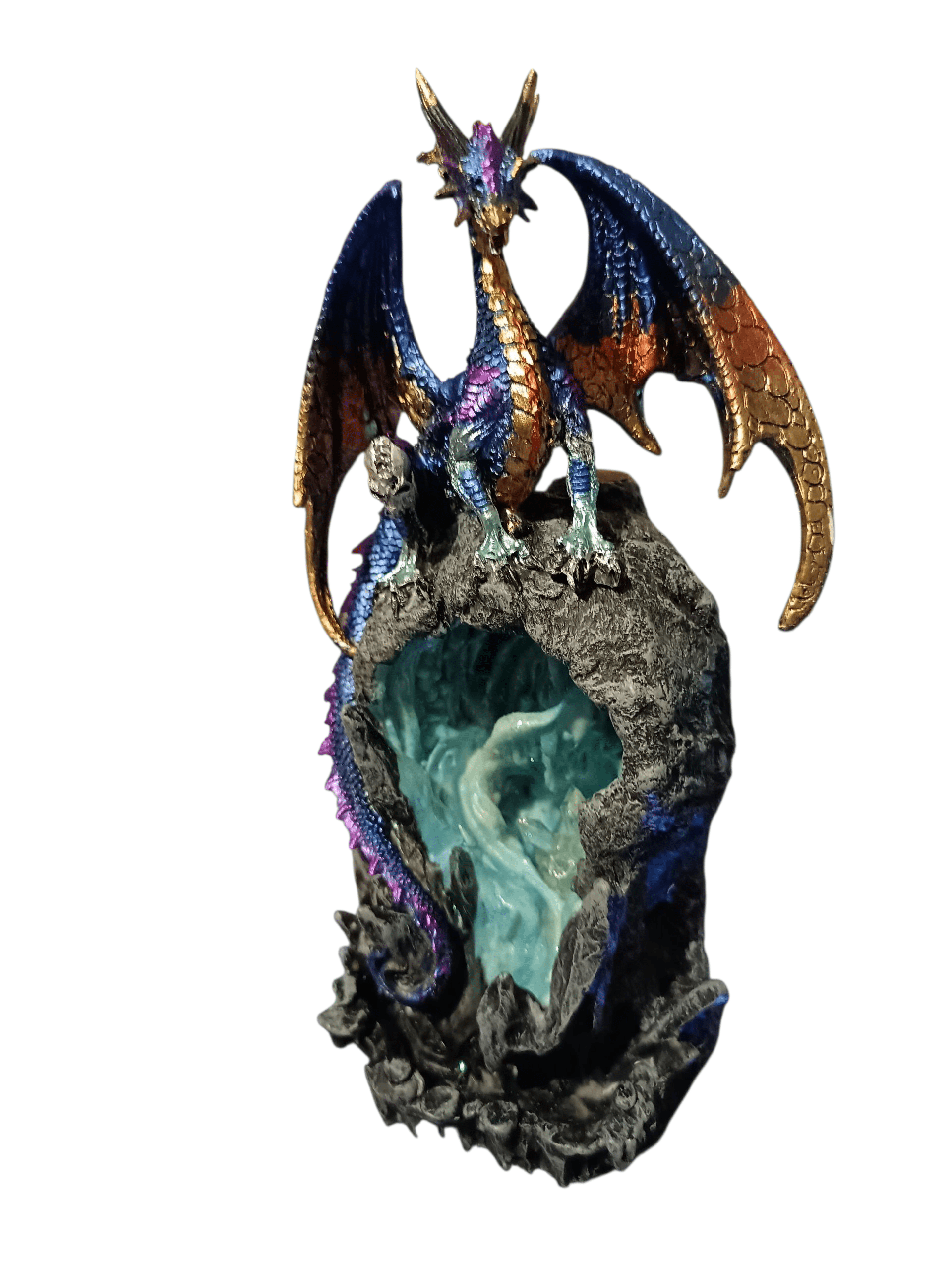 Crystal Dragon Back flow Incense Burner Puckator