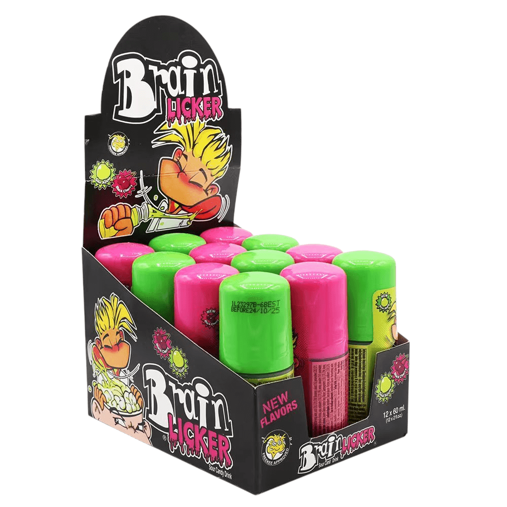 Brain Licker Black Cherry 60ml Sour Candy Drink Brain Licker