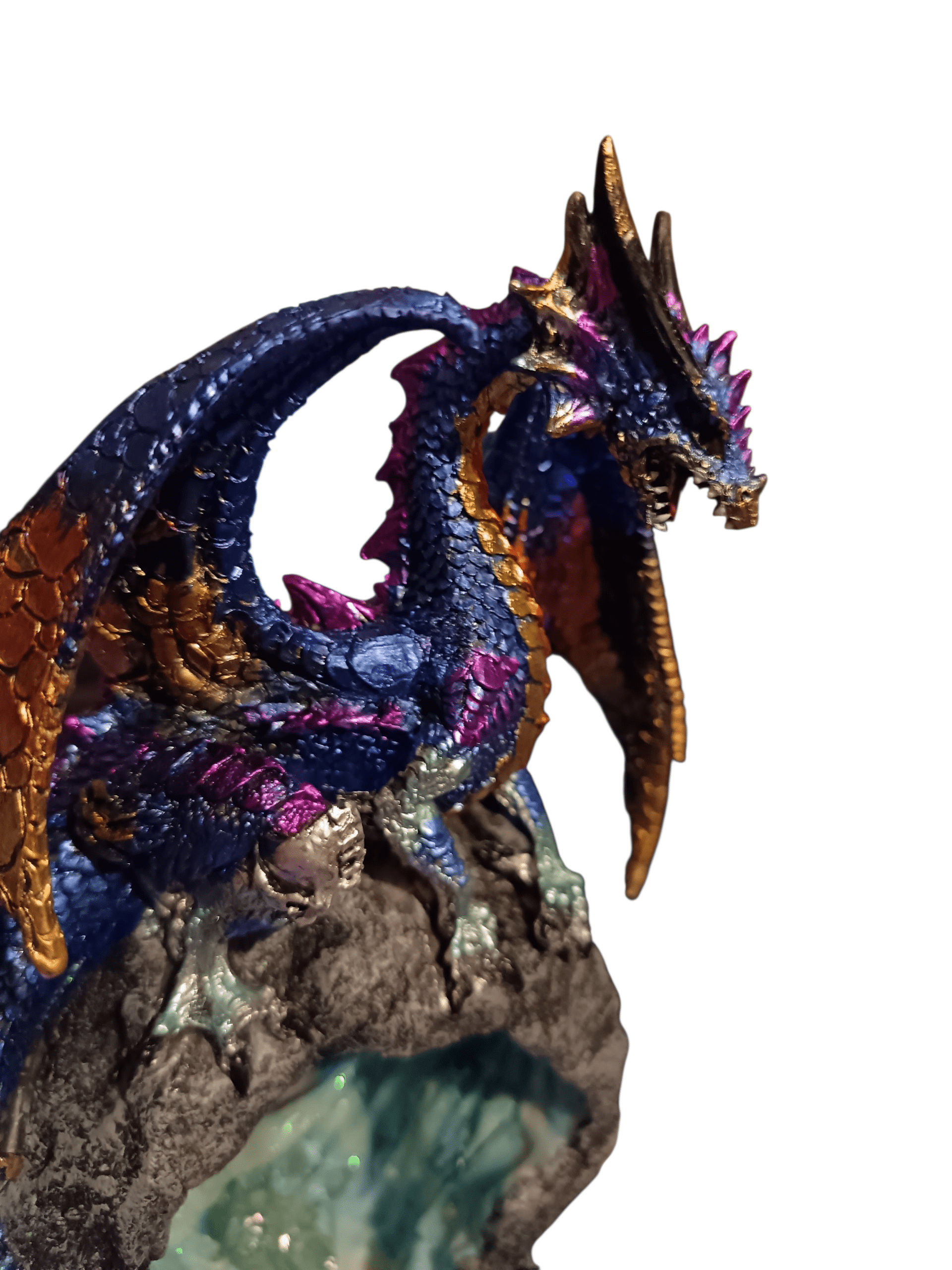 Crystal Dragon Back flow Incense Burner Puckator