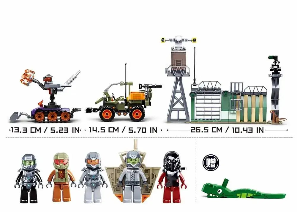 Sluban Atomic Storm Uprising Outpost Building Brick Set Sluban