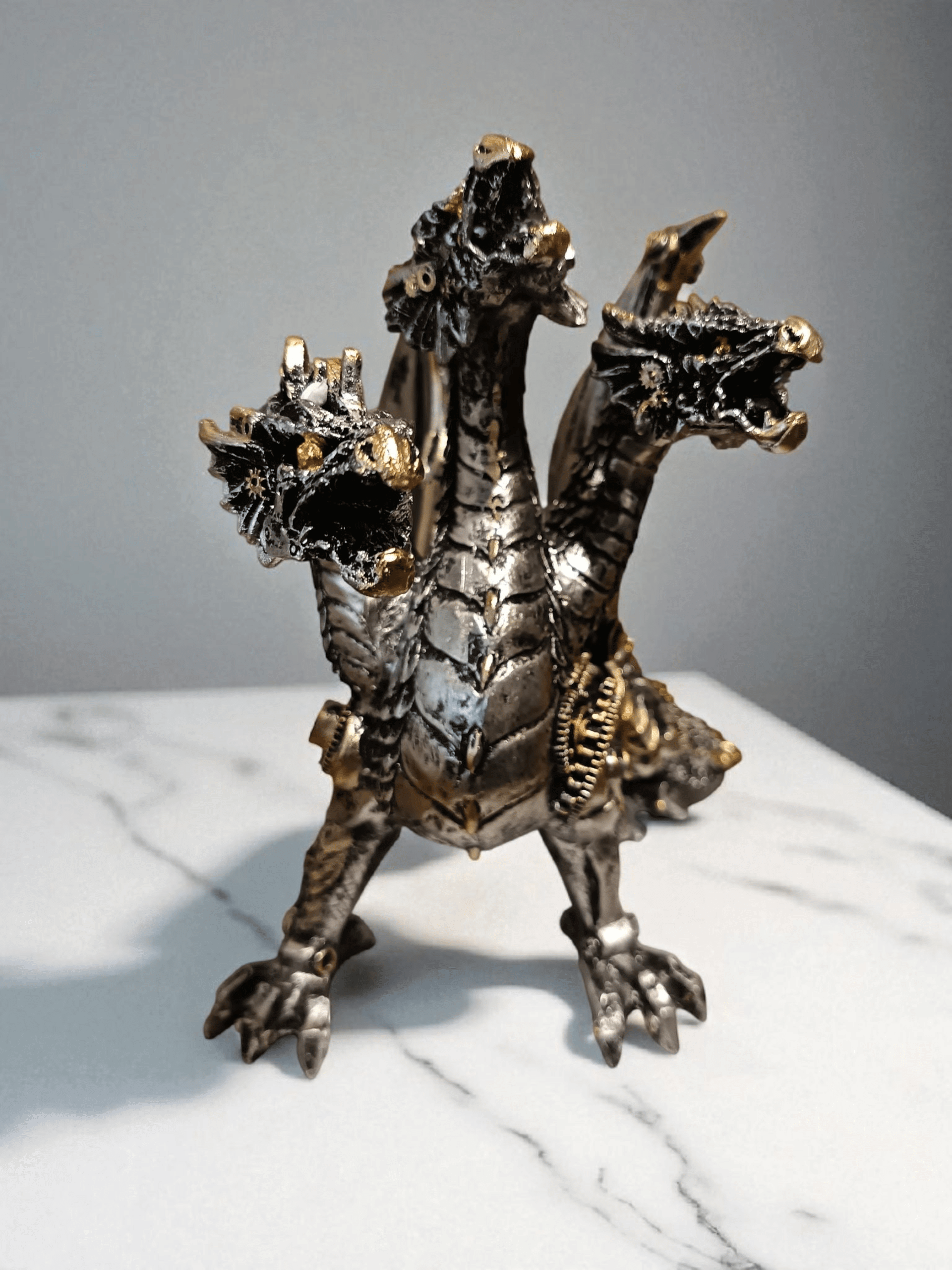Steam Punk 3 headed Dragon Hydra Ornament Shudehill Giftware