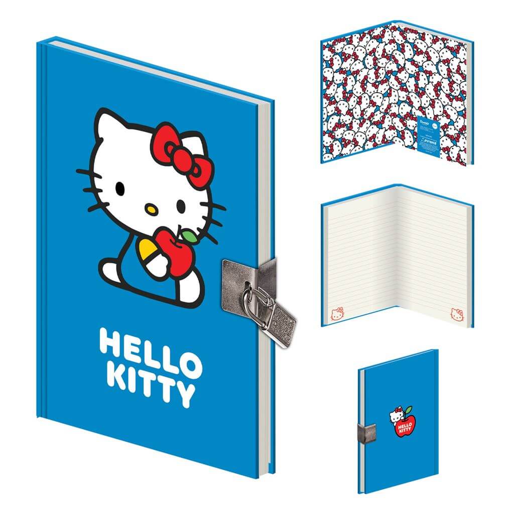 Hello Kitty Favorite Apple A5 Premium Lockable Notebook Pyramid International