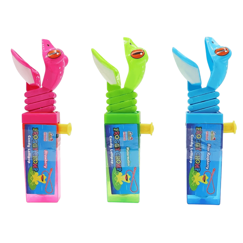 Froggy Chomp Blue Candy Lollipop 17g Kidsmania