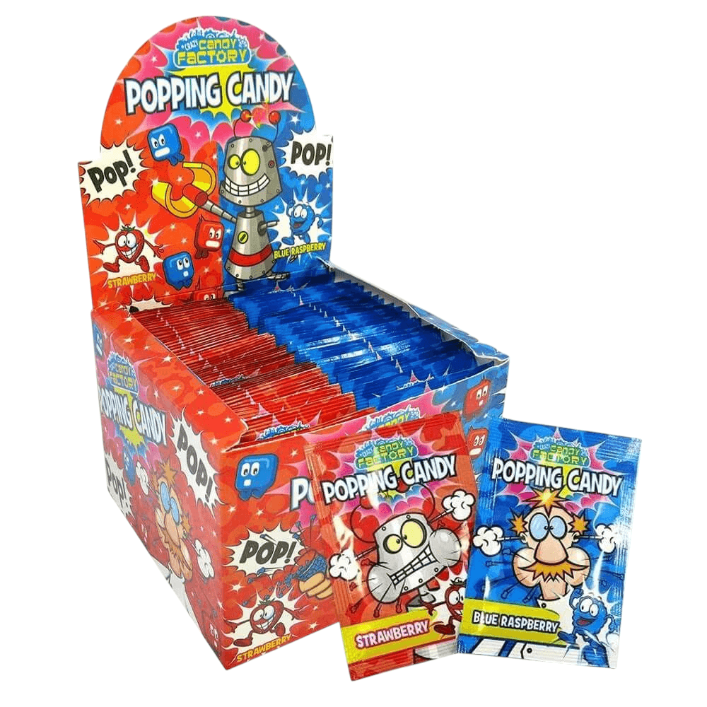 Crazy Candy Factory - Popping Candy - Blue Raspberry Single Sachet Crazy Candy Factory
