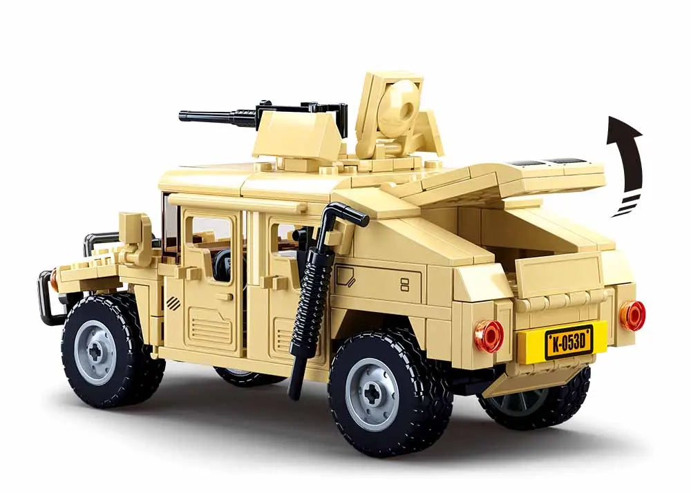 Sluban Model Bricks Hummer H2 Assault Vehicle Building Brick Set Sluban