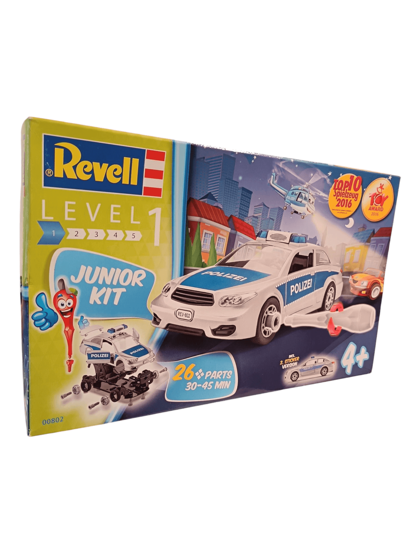 Revell Level 1 Junior Kit - Police Car D.I.Y Construction Playset Revell