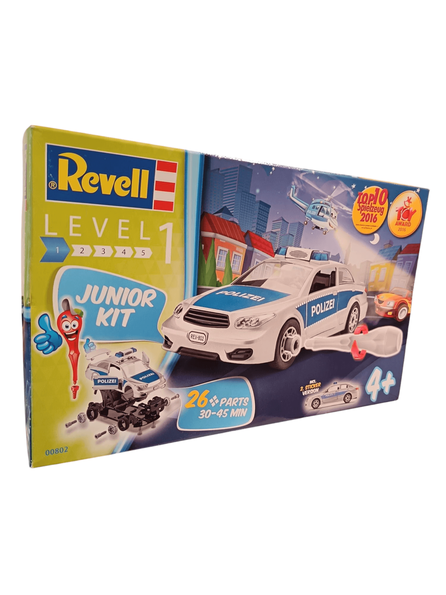 Revell Level 1 Junior Kit - Police Car D.I.Y Construction Playset Revell