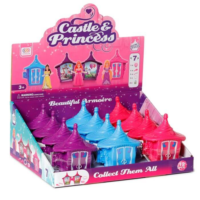 Princess Castle Shaped Mini Pocket World Toy Purple Puckator