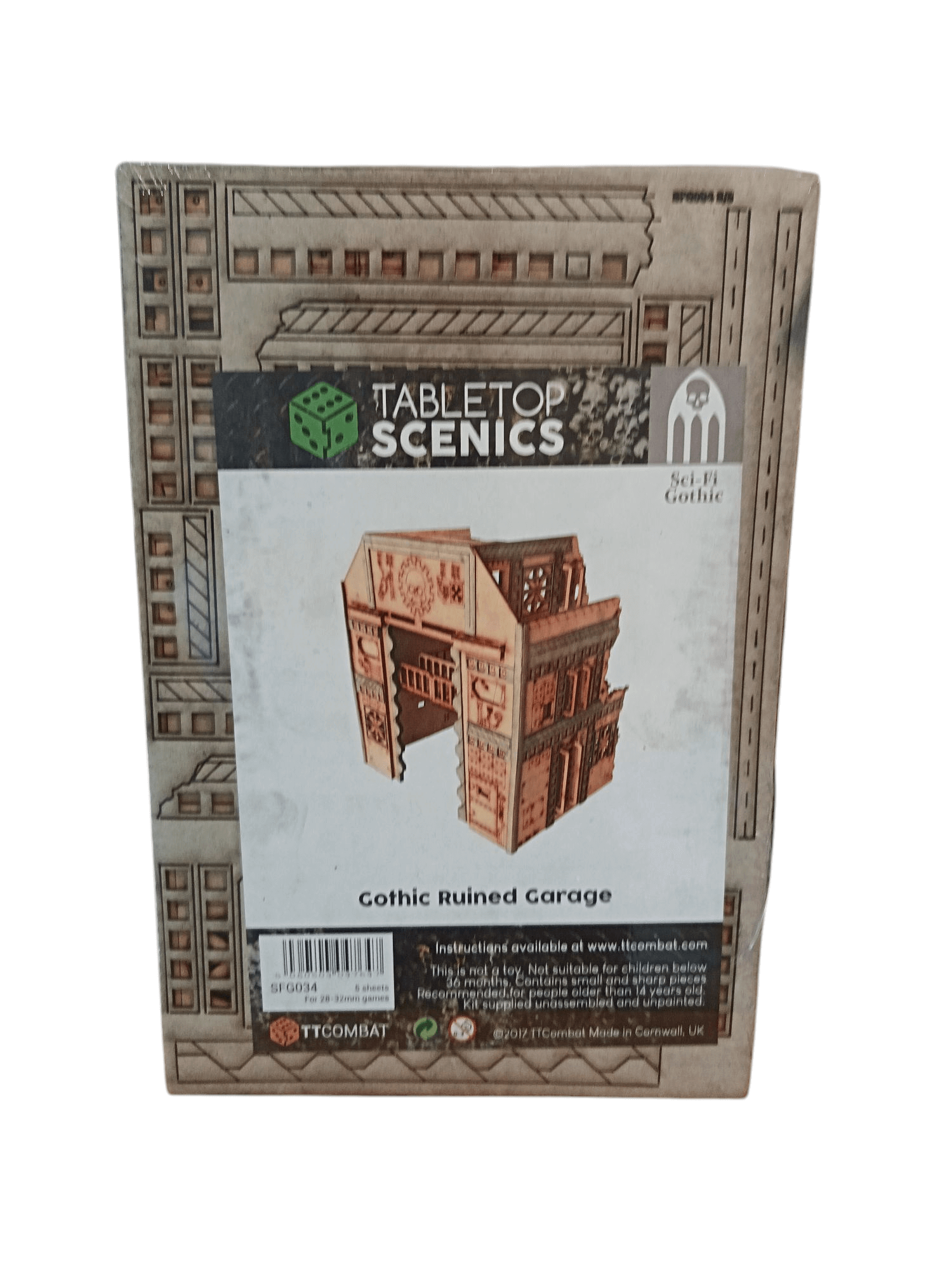 TTCombat Tabletop Scenics Gothic Ruined Garage TTCombat