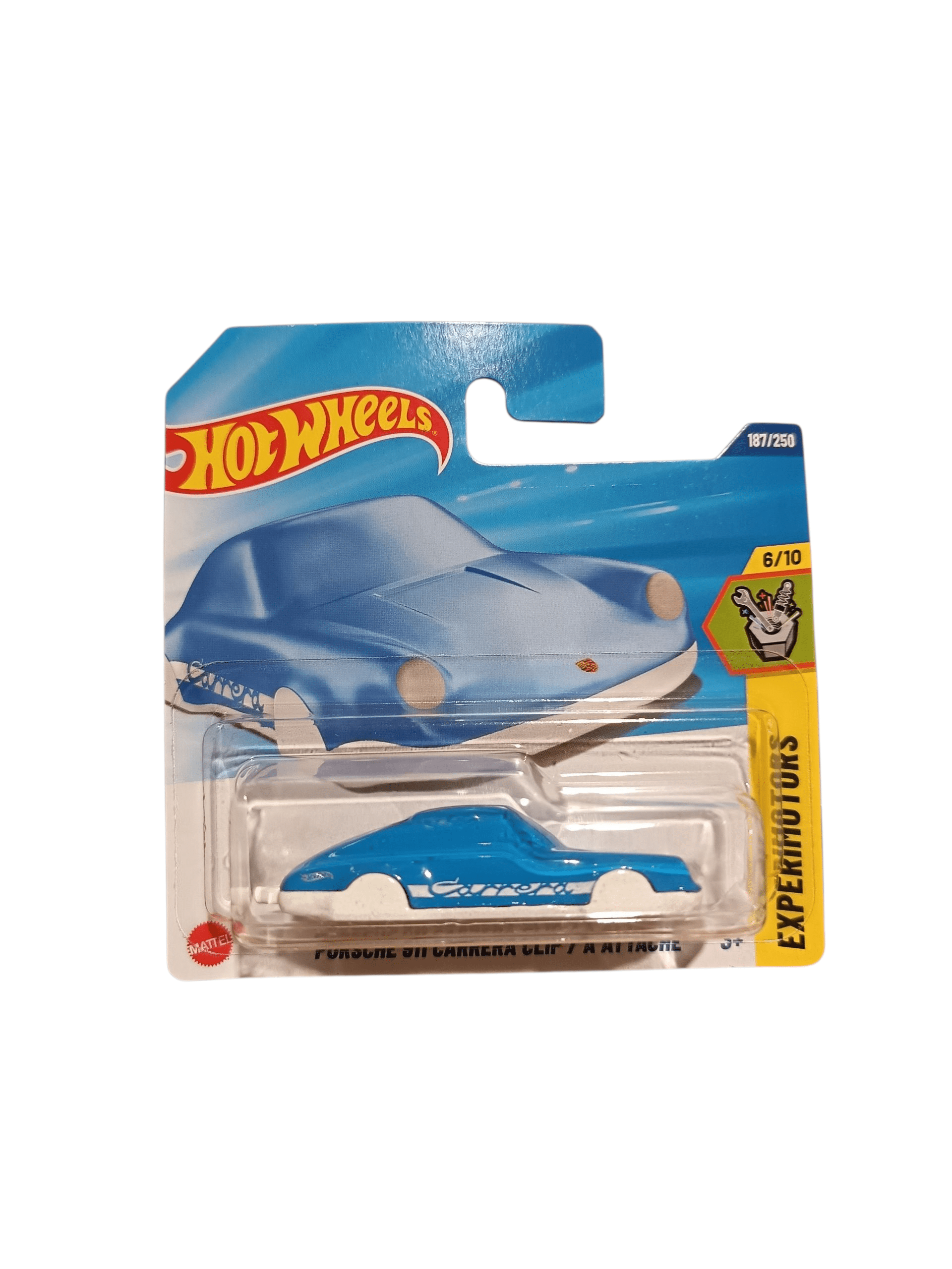 Hot Wheels Experimotors Porshe 911 Carrera Clip 6/10 Toy Car Hot Wheels