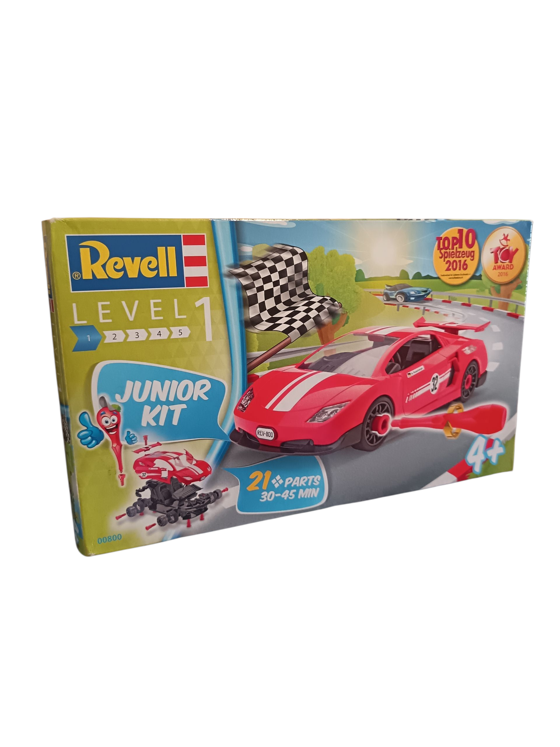 Revell Level 1 Junior Kit - Red Racing Sports Car D.I.Y Playset Revell
