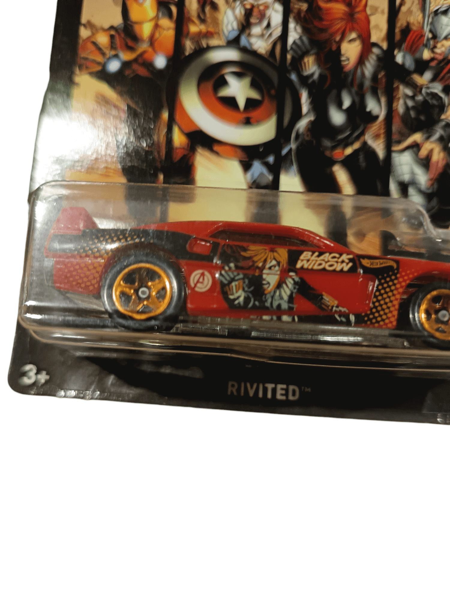Hot Wheels - Marvel Avengers Origins Black Widow Rivited Hot Wheels