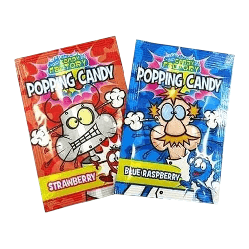 Crazy Candy Factory - Popping Candy - Blue Raspberry Single Sachet Crazy Candy Factory