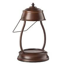 Hurricane Candle Warmer Lantern - Rustic Brown Hurricane