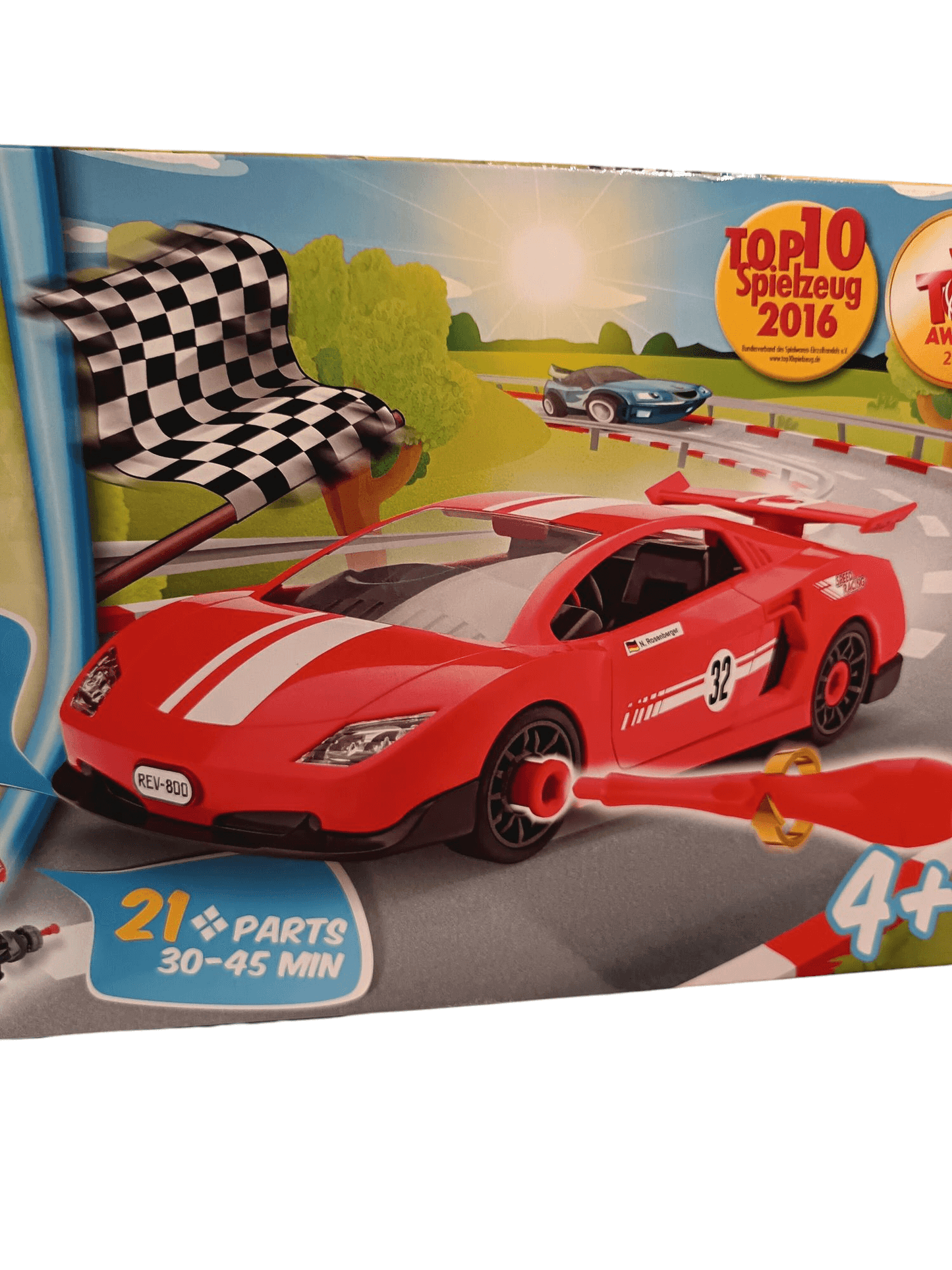 Revell Level 1 Junior Kit - Red Racing Sports Car D.I.Y Playset Revell