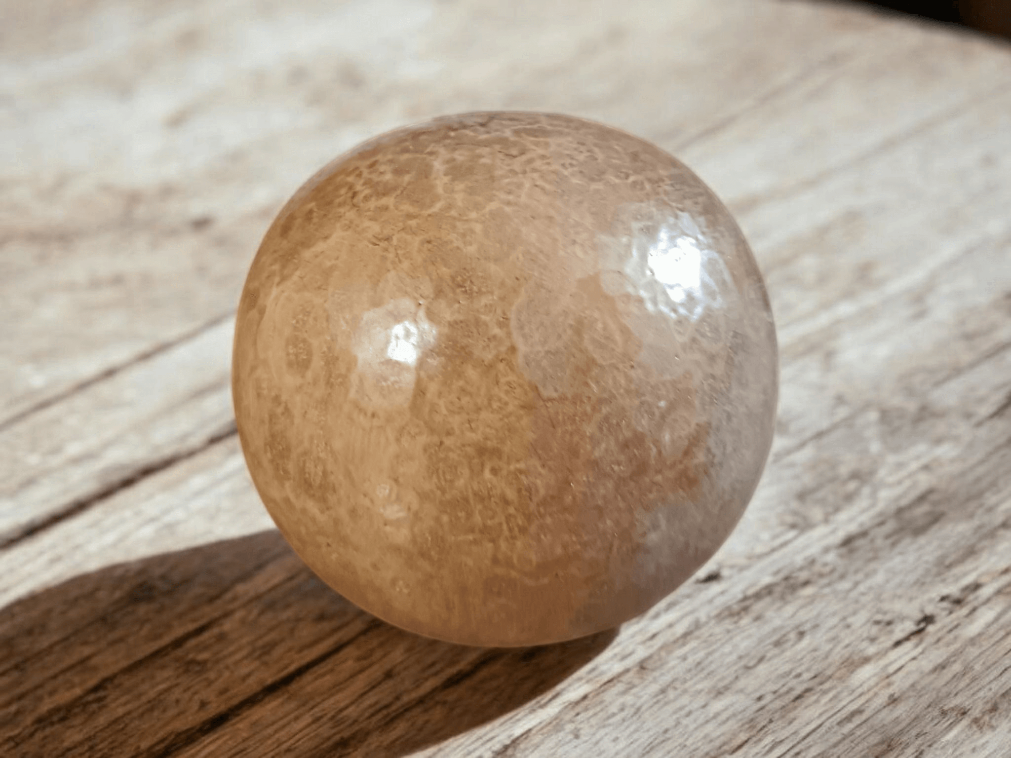 Rustic Brown Decorative Home Decor Ceramic Sphere Stone the Crows