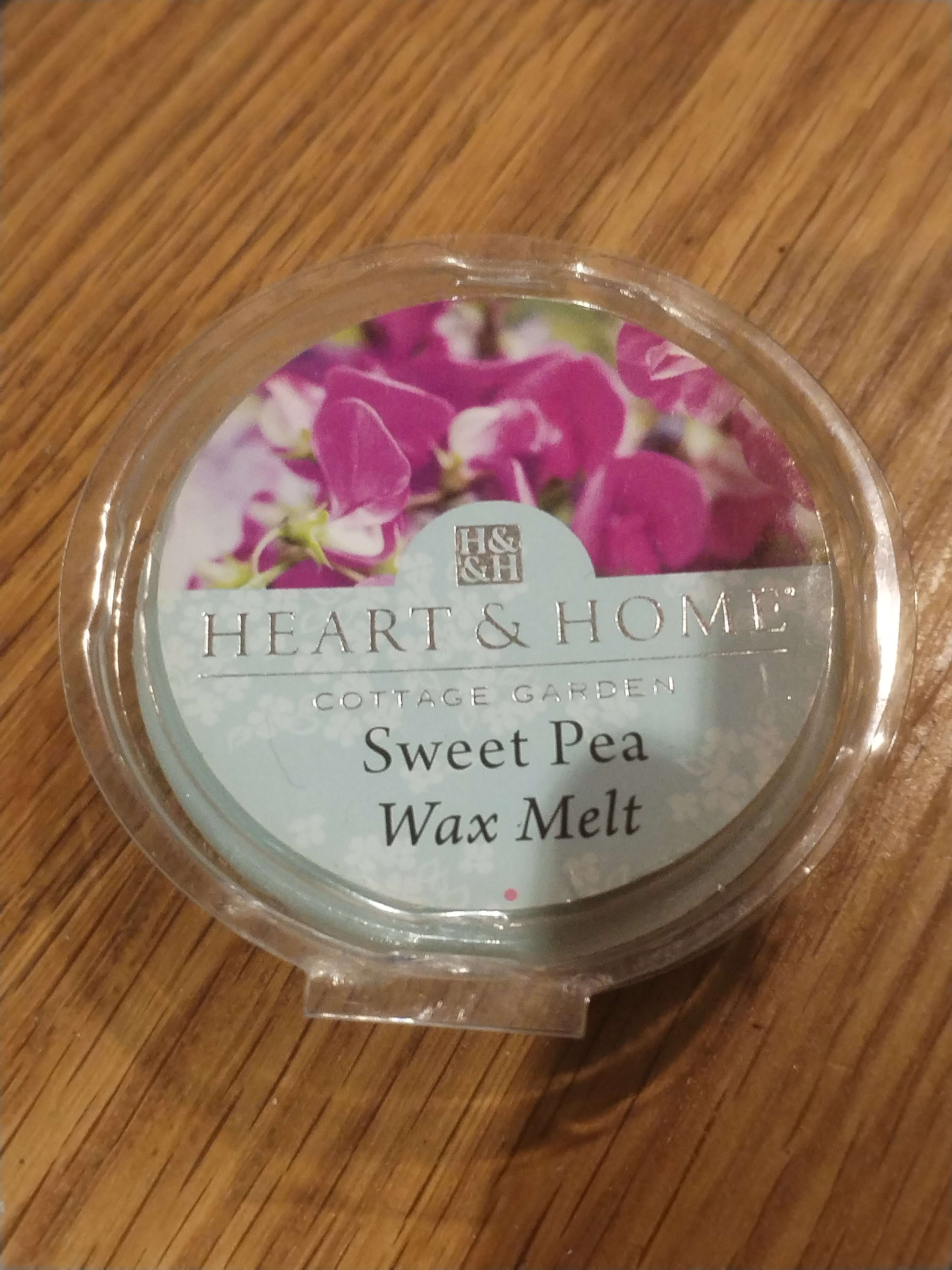 Heart and Home - Sweet Pea Wax Melt Single Heart & Home