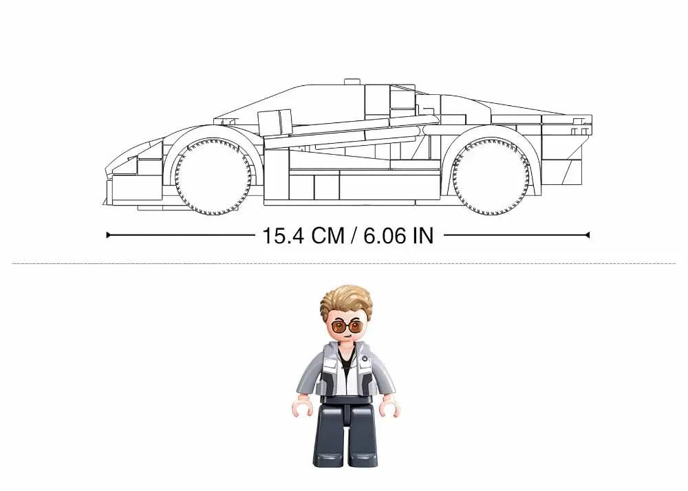 Sluban Model Bricks Sports Car Building Brick Set Sluban