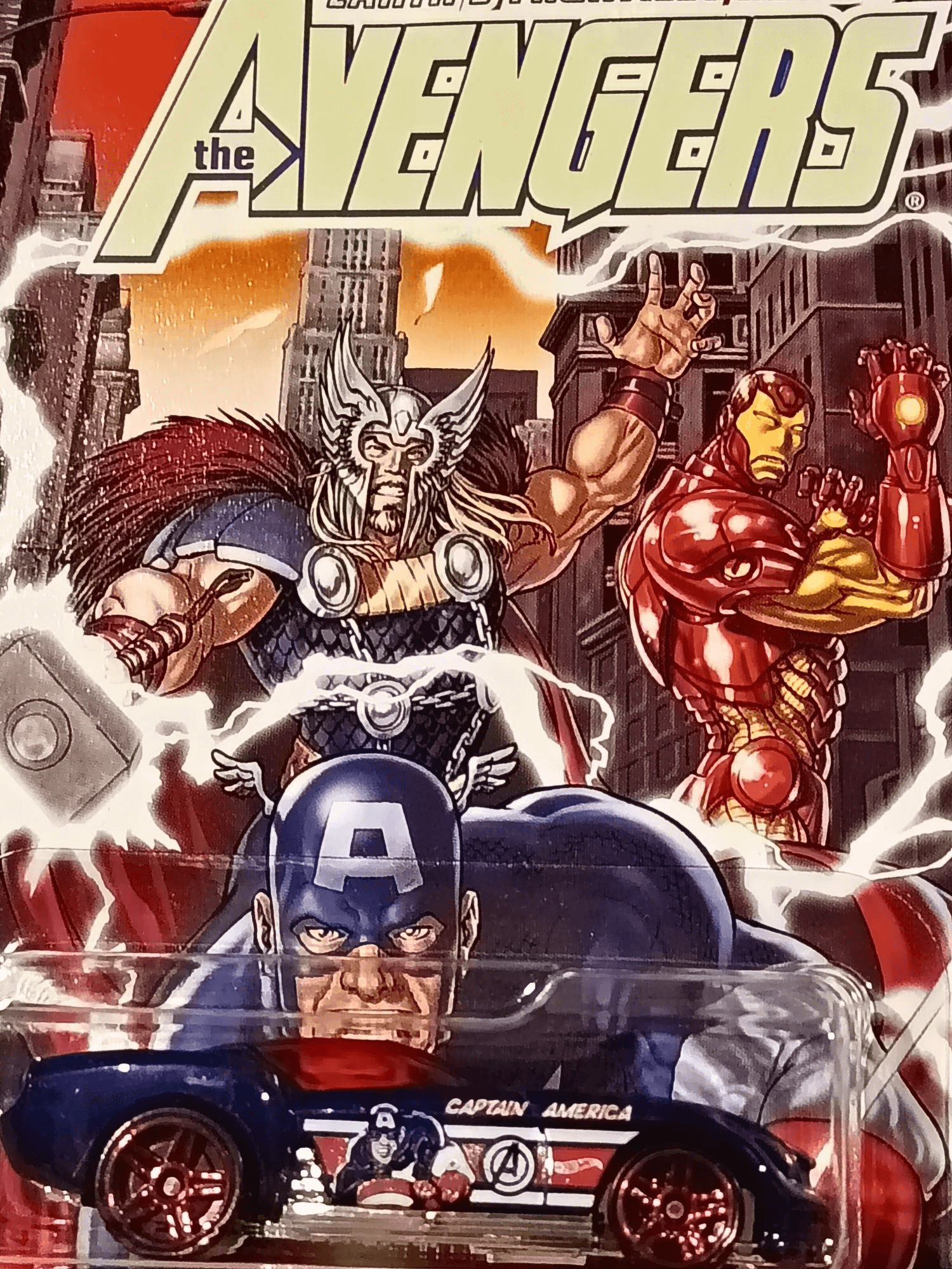 Hot Wheels - Marvel The Avengers Captain America Pony-up Hot Wheels