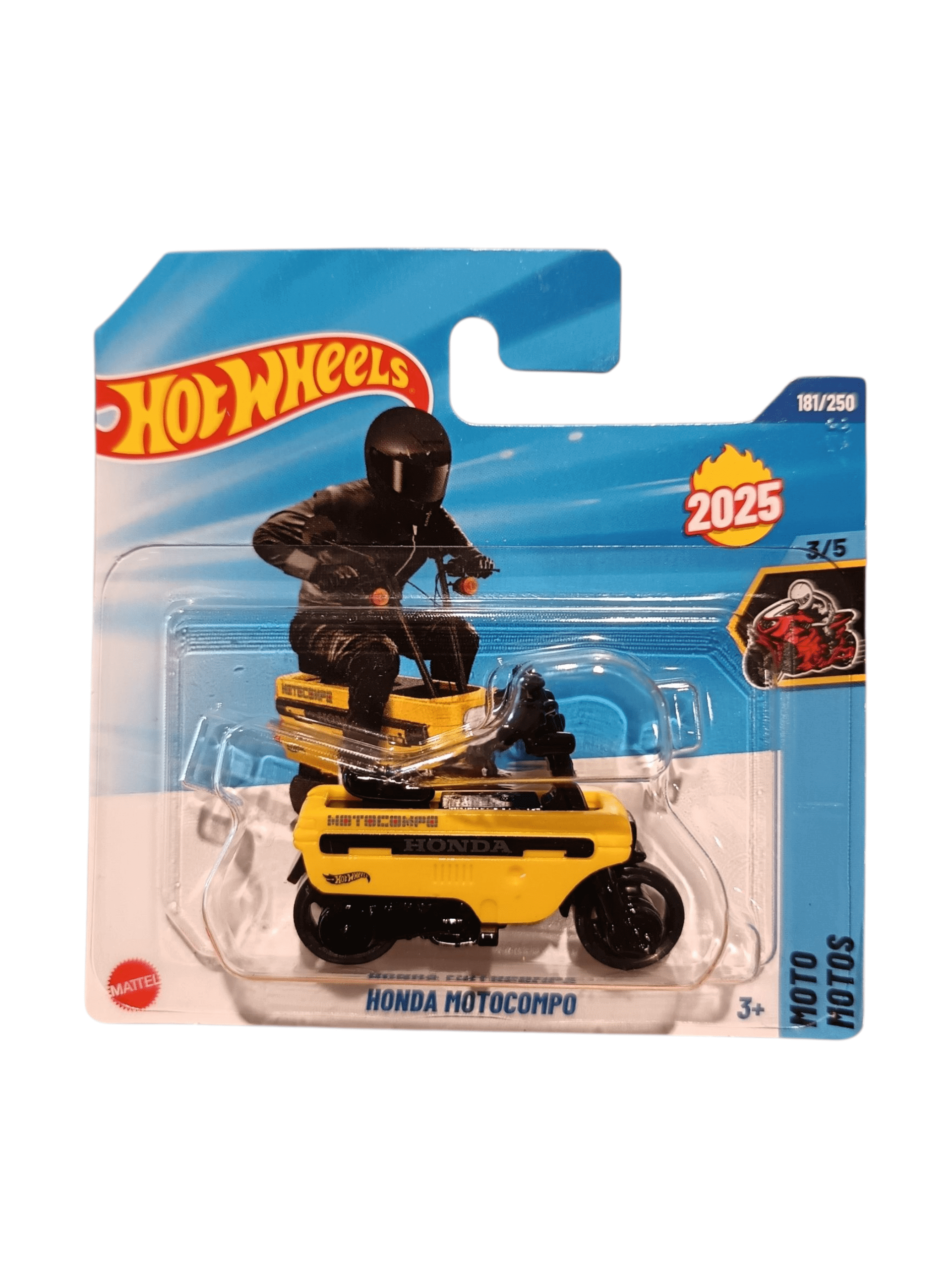 Hot Wheels Car Single Pack - Moto Motos Honda Motocompo Hot Wheels
