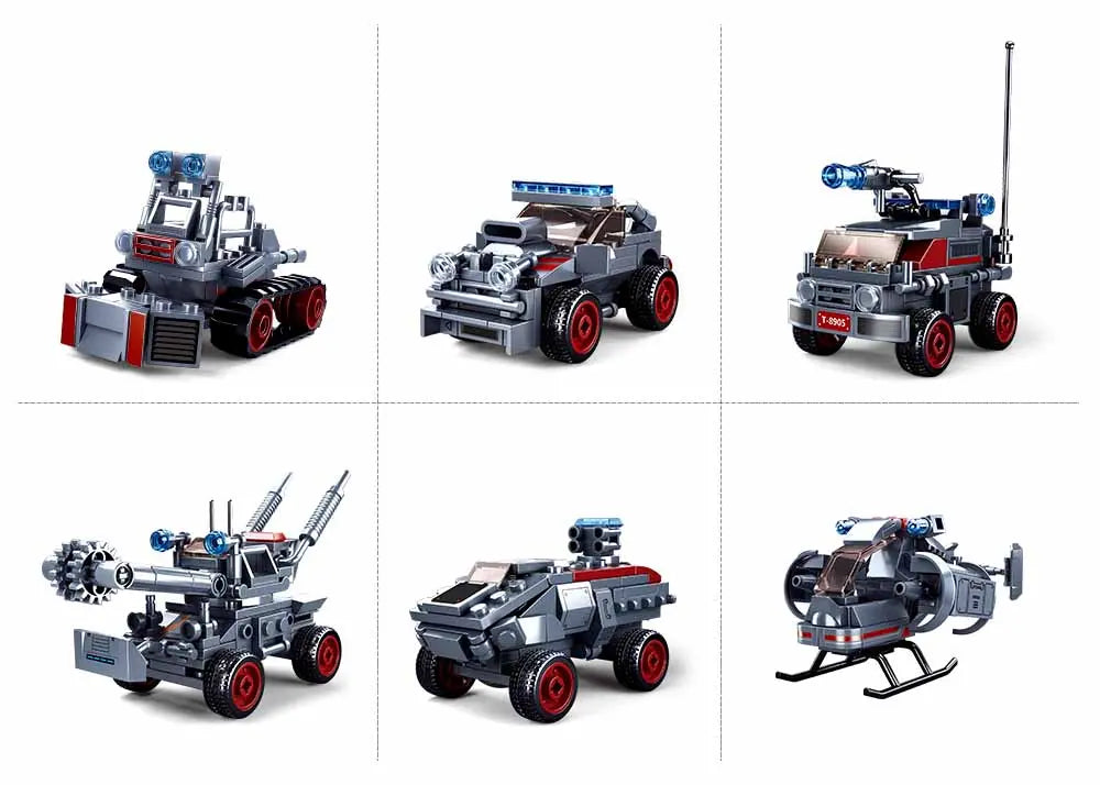 Sluban Space War 6 Into 1 Command Vehicle Building Brick Set Sluban