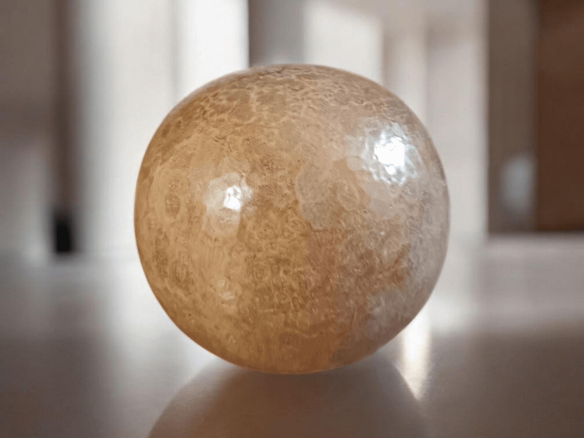 Rustic Brown Decorative Home Decor Ceramic Sphere Stone the Crows