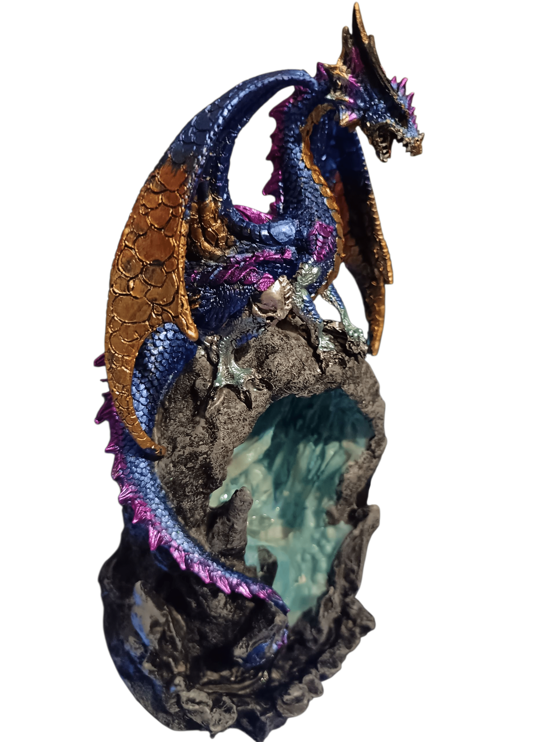 Crystal Dragon Back flow Incense Burner Puckator