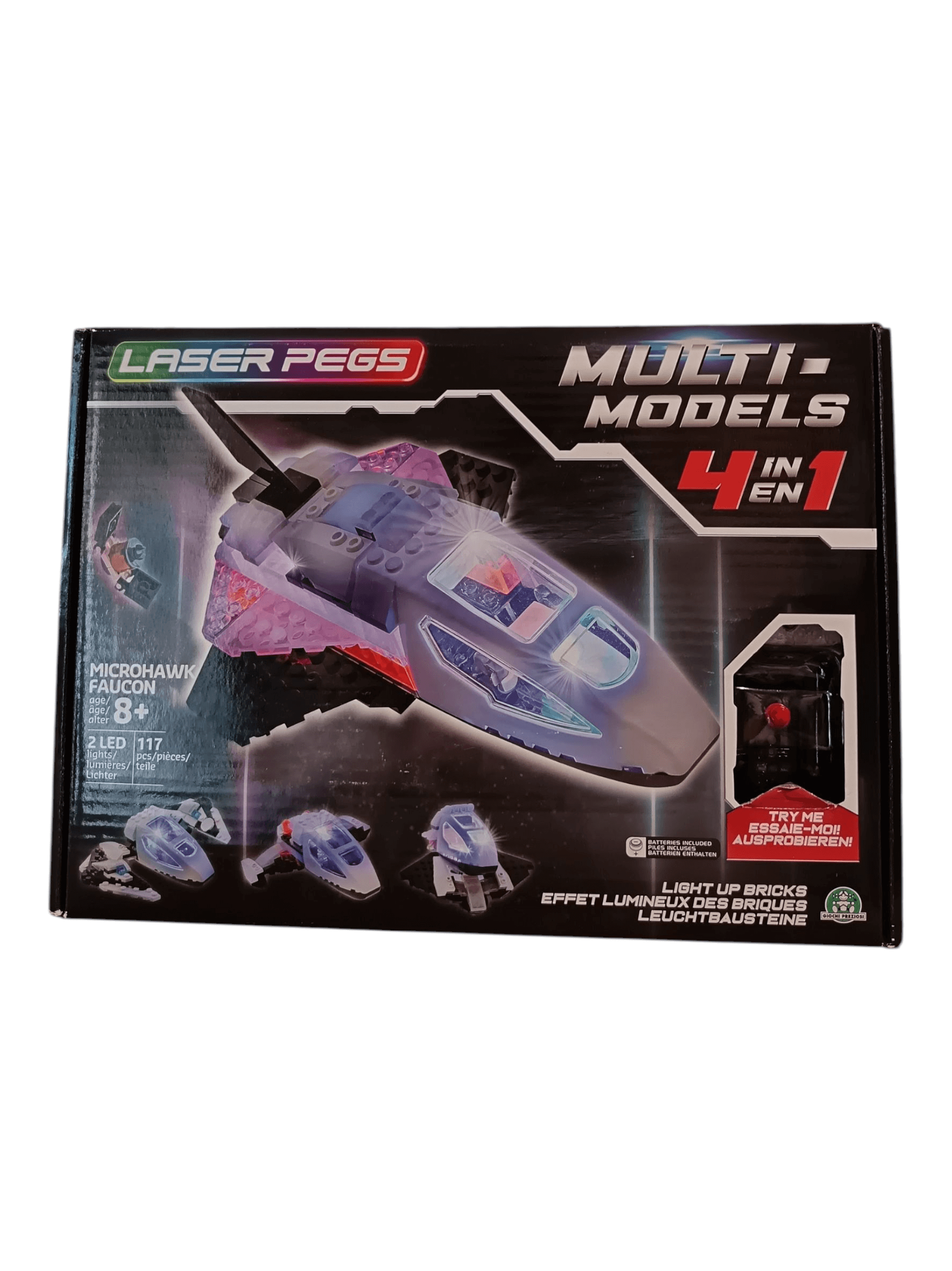Laser Pegs - Multi-models 4 in 1 Microhawk Light up Brick set Laser Pegs