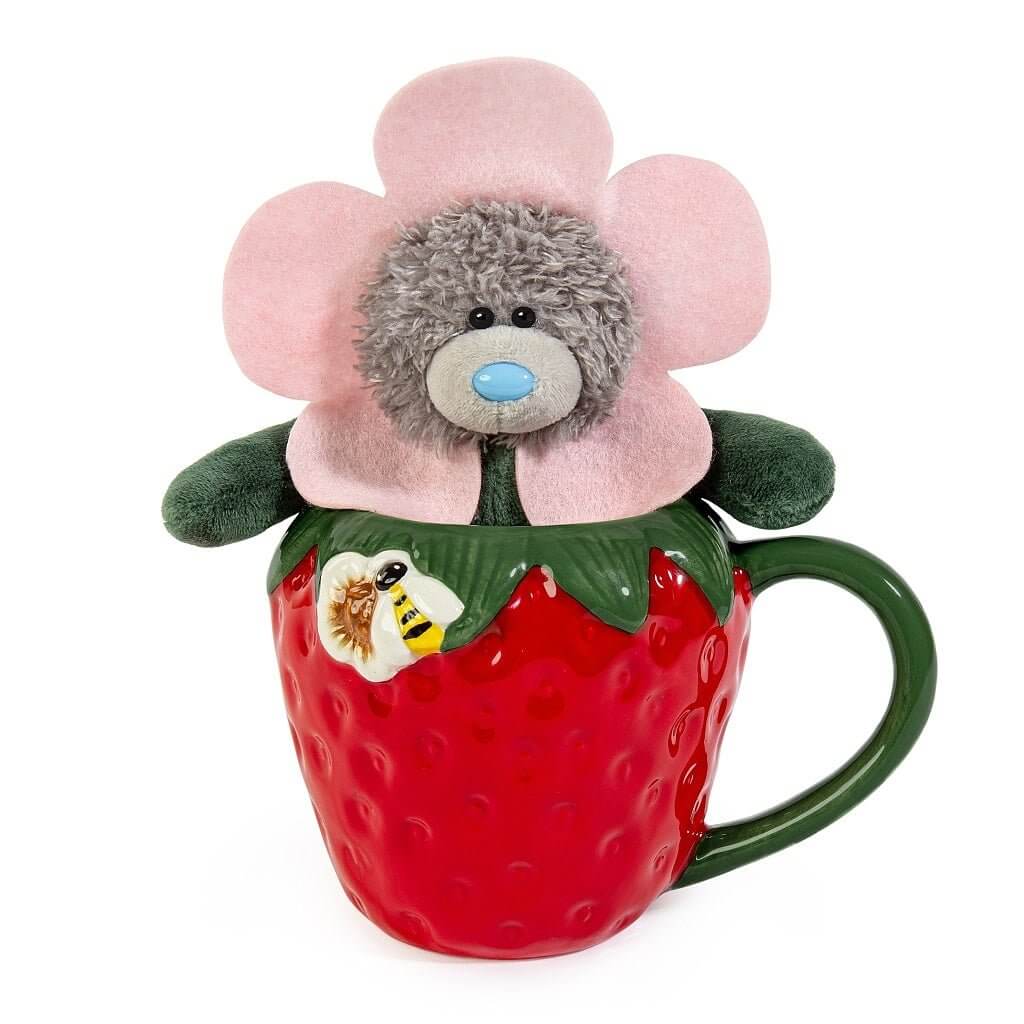 Me To You Tatty Teddy Novelty Strawberry Mug And Flower Plush Set Carte Blanche
