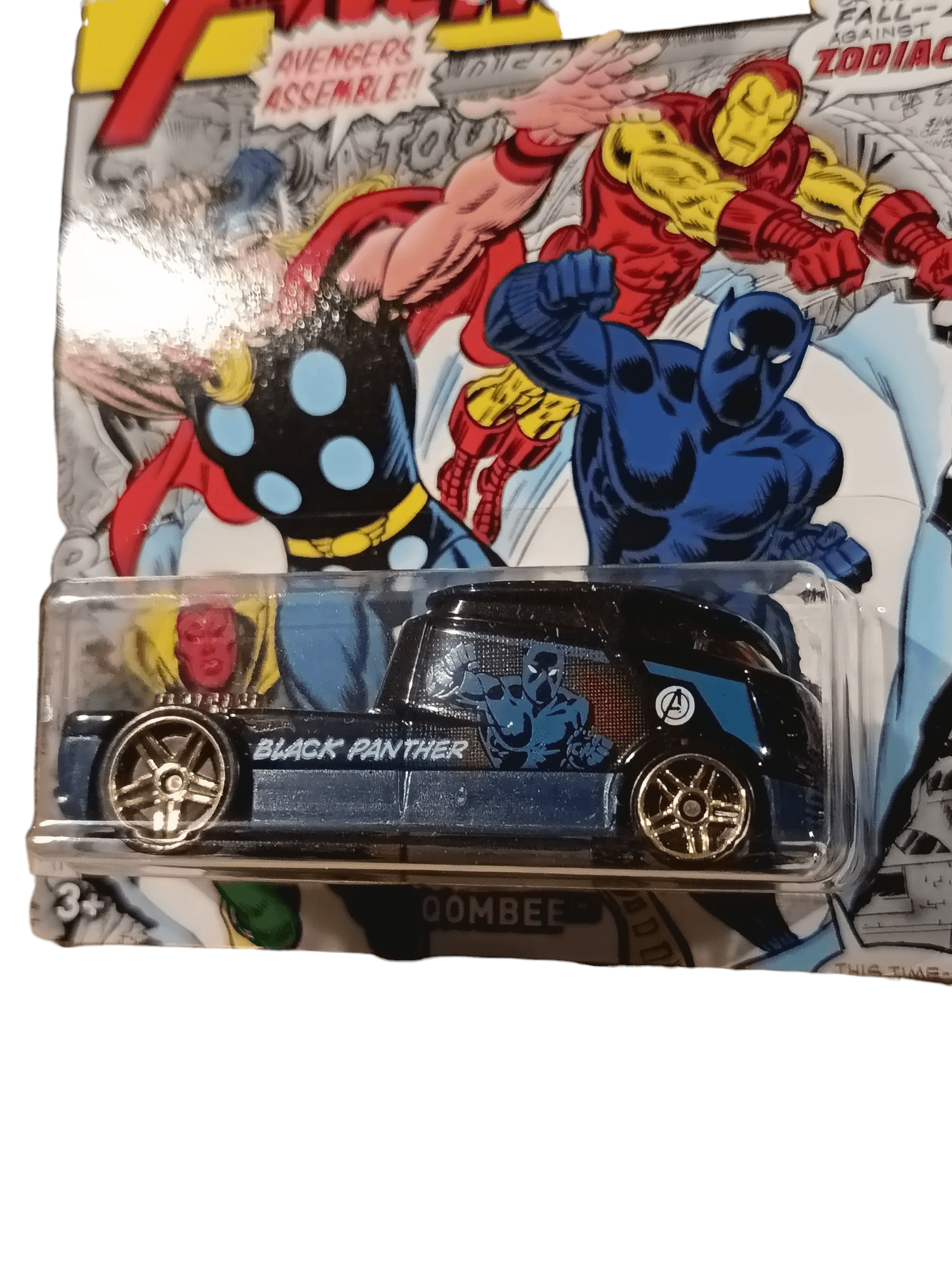 Hot Wheels - Marvel The Avengers Black Panther Qombee Hot Wheels