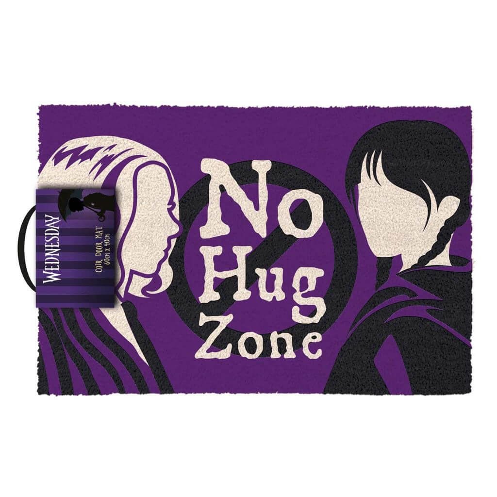 Wednesday - No Hug Zone Door Mat Pyramid International
