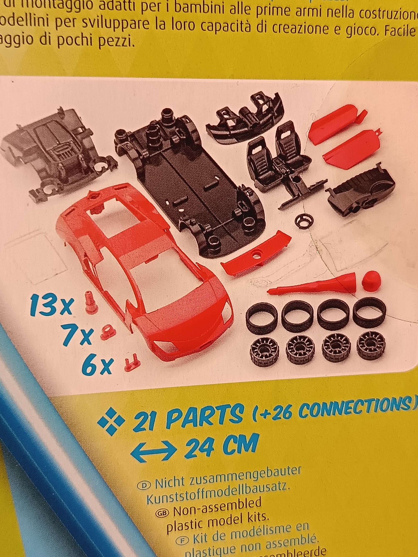 Revell Level 1 Junior Kit - Red Racing Sports Car D.I.Y Playset Revell