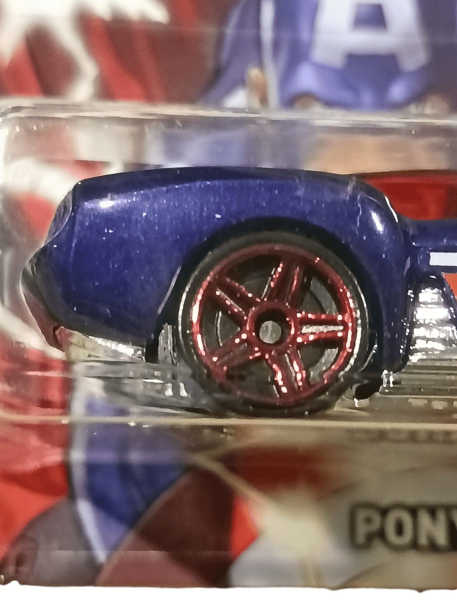Hot Wheels - Marvel The Avengers Captain America Pony-up Hot Wheels