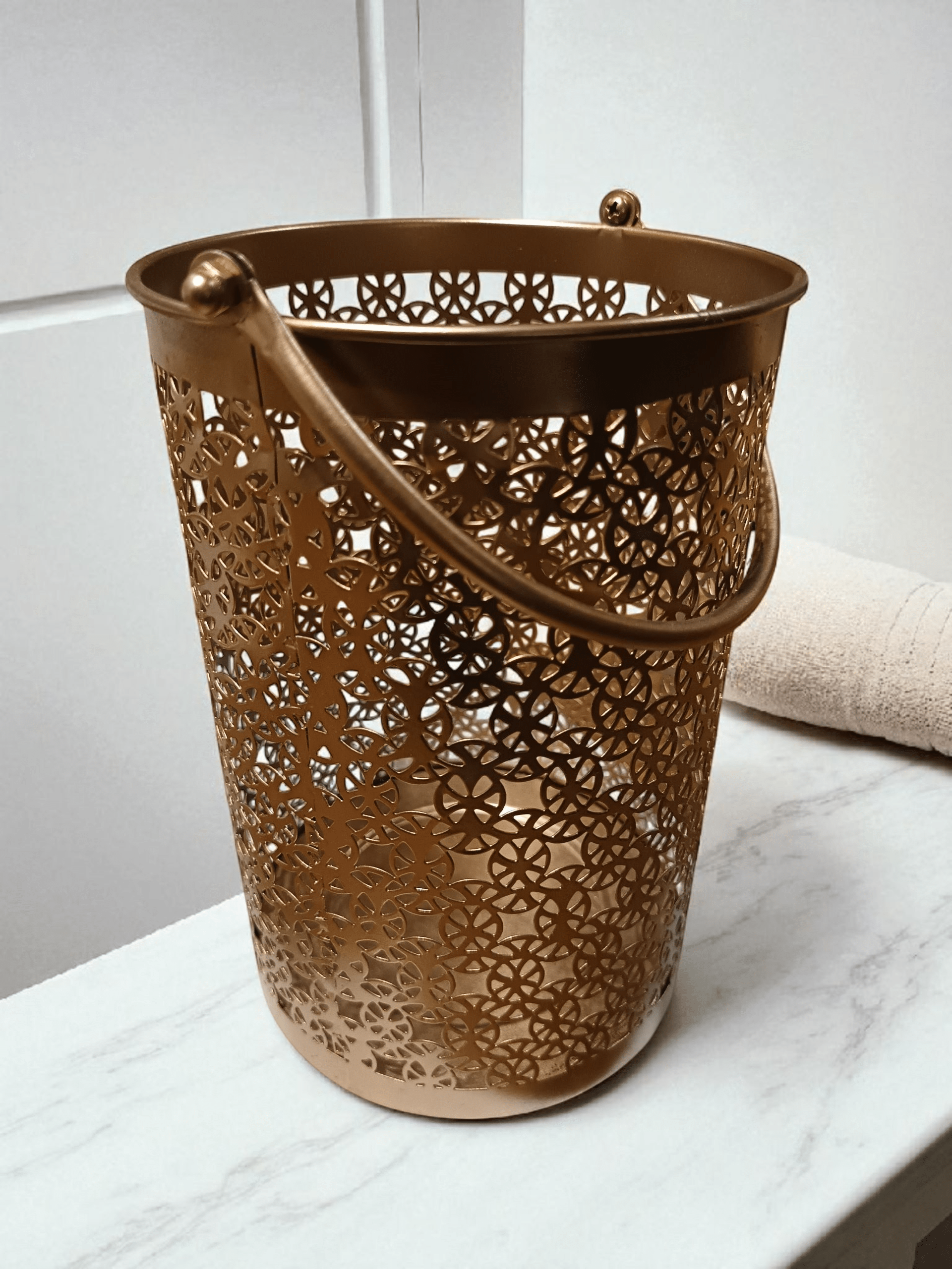 Yankee Candle Vintage Cuba Decorative Copper Jar Candle Holder Yankee Candle