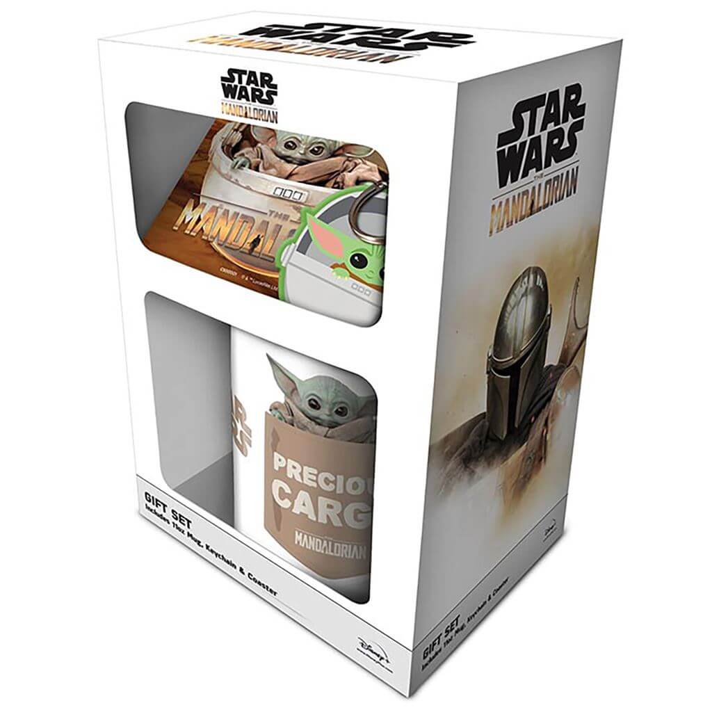 Star Wars - The Mandolorian The Child Mug Coaster & Keychain Giftset Pyramid International