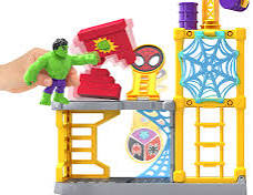 Marvel Spidey and his Amazing Friends Hulk's Smash yard Playset