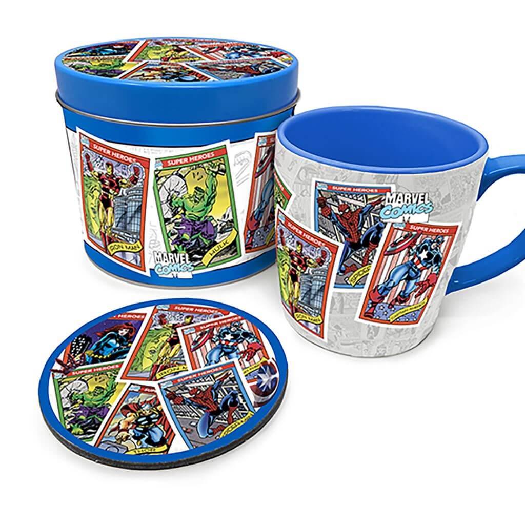 Marvel - Retro Collector's Mug, Coaster & Tin GiftSet Pyramid International