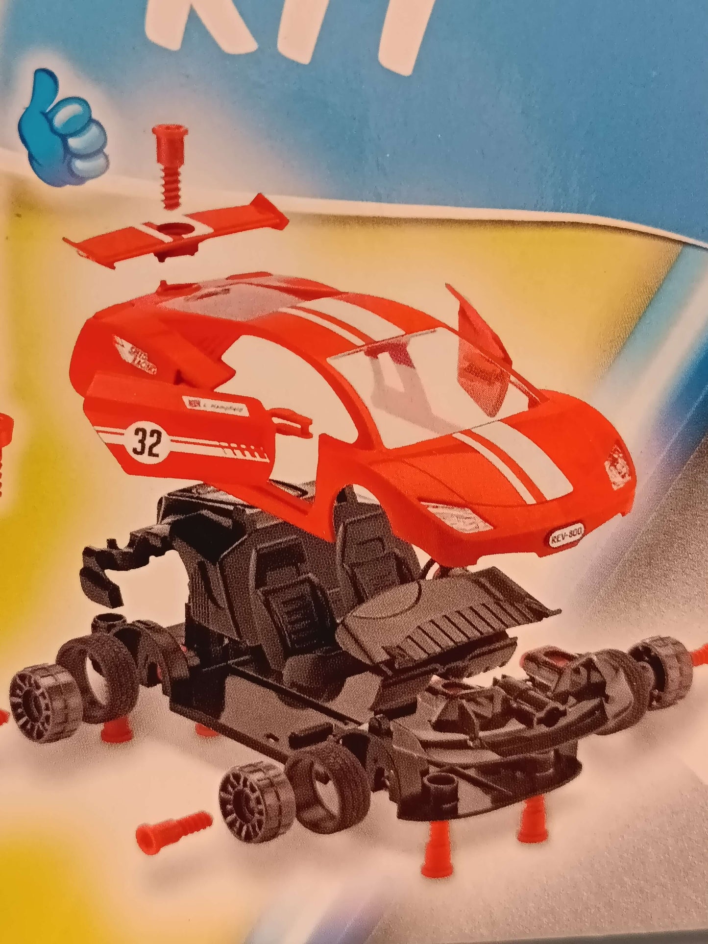 Revell Level 1 Junior Kit - Red Racing Sports Car D.I.Y Playset Revell