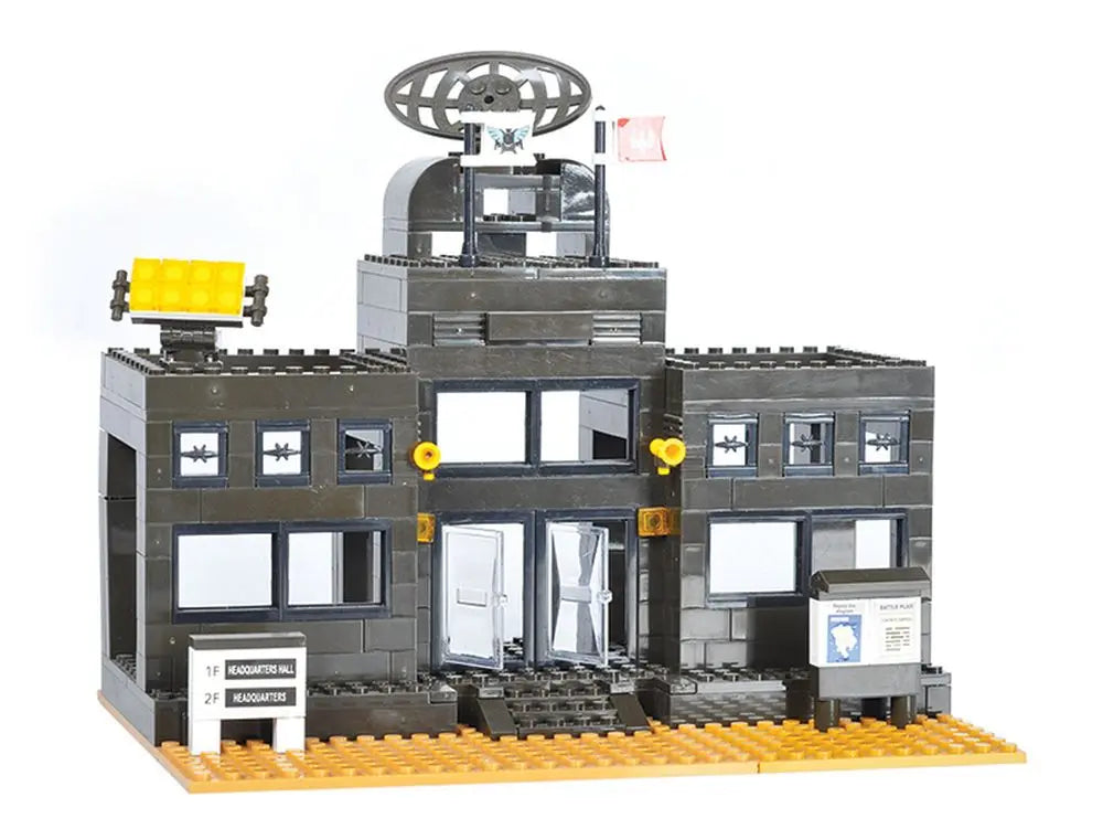 Sluban Army Headquarters Building Brick Set Sluban