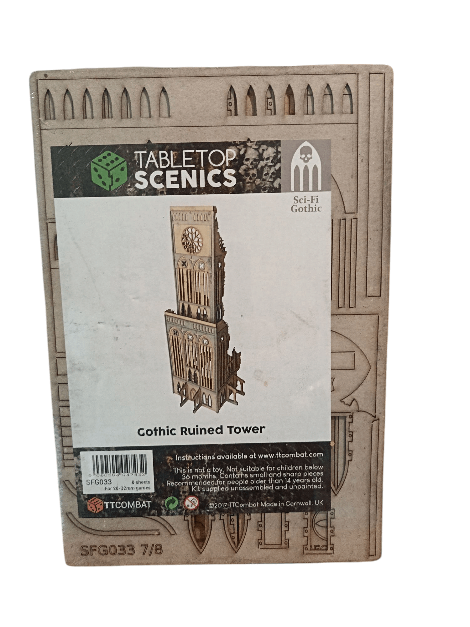 TTCombat Tabletop Scenics Sci-fi Gothic Ruined Tower TTCombat