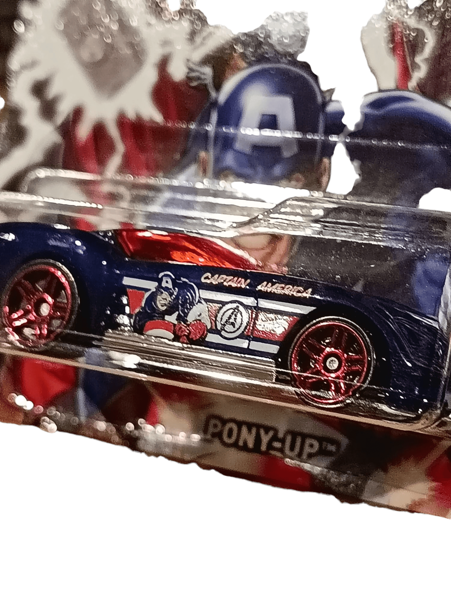 Hot Wheels - Marvel The Avengers Captain America Pony-up Hot Wheels