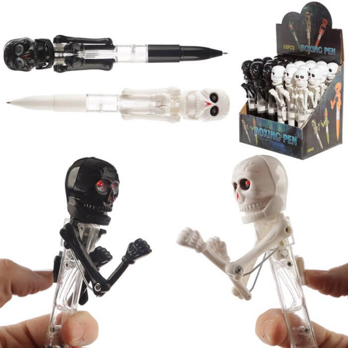 Skull Boxing Light Up Pen Black Puckator