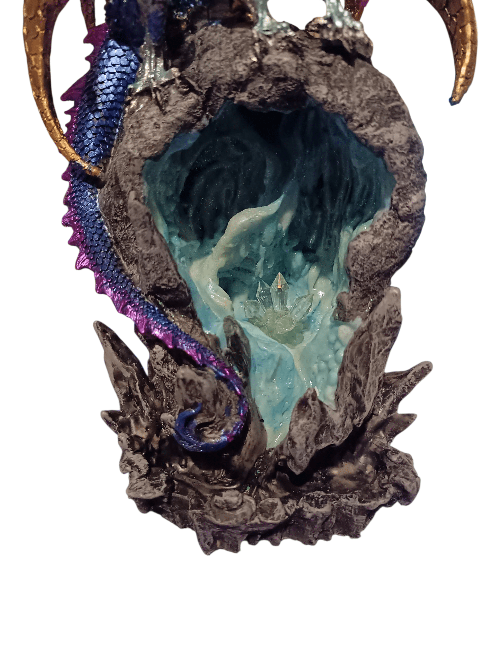 Crystal Dragon Back flow Incense Burner Puckator