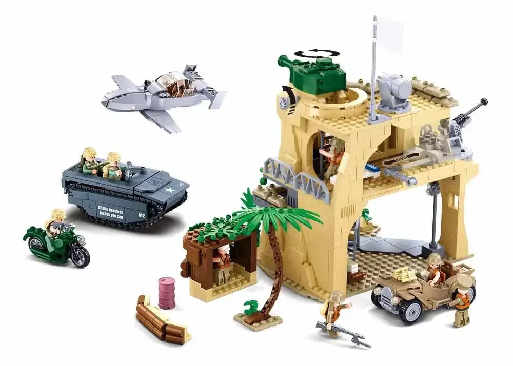 Sluban WW2 Battle For Iwo Jima Building Brick Set Sluban