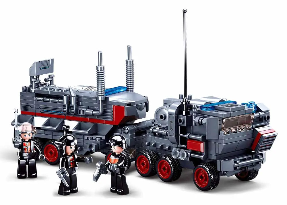 Sluban Space War 6 Into 1 Command Vehicle Building Brick Set Sluban